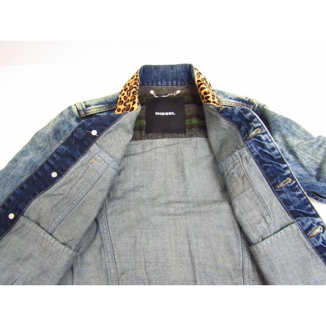 DIESEL ディーゼル レオパード デニムジャケット Gジャン SIZE DIESEL ディーゼル レオパード デニムジャケット Gジャン SIZE