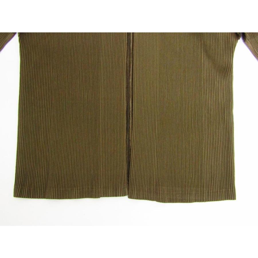 PLEATS PLEASE プリーツプリーズ カーディガン ボタン PP33-F0263 ISSEY MIYAKE サイズ：3 ブラウン レディース ◆FL968｜thrift-webshop｜04