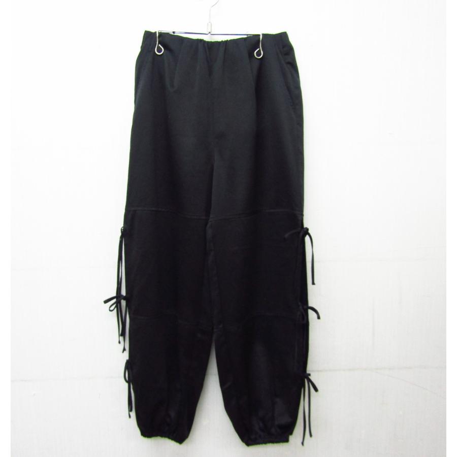 M SeaRoomlynn Side Ribbon Satinジョガーパンツ 黒 シールームリン Side Ribbon Satinジョガーパンツ M SeaRoomlynn