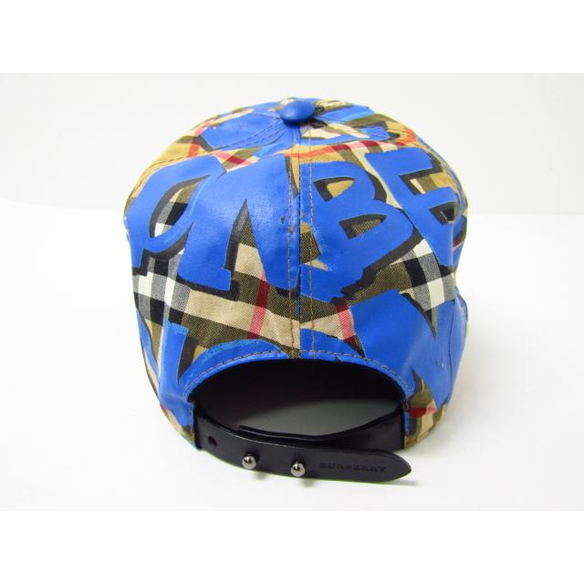 Burberry バーバリーグラフティー風ペイントキャップ