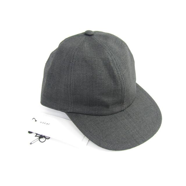Sacai サカイ ペーパークロスキャップ サイドロゴ Sロゴ 21-0204S 帽子