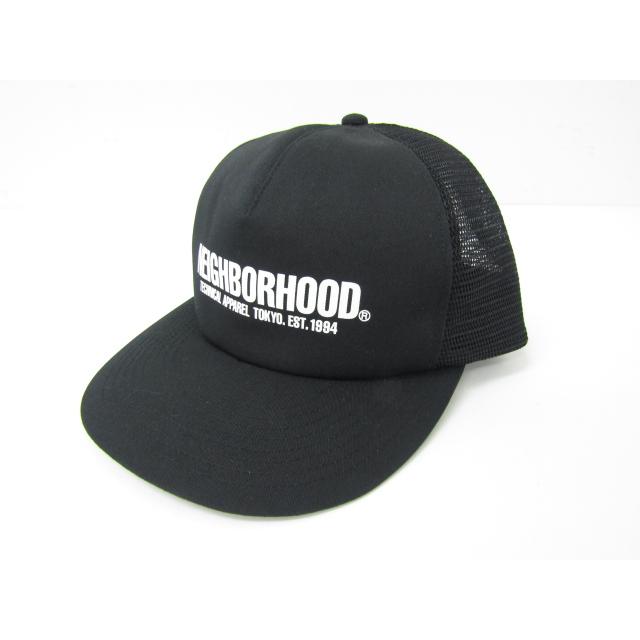 美品 NEIGHBORHOOD LOGO PRINT MESH CAP / ネイバーフッド メッシュ