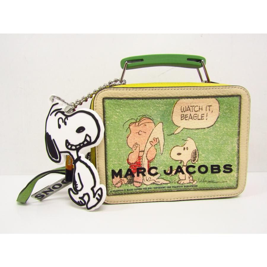 【美品】PEANUTS x MARC JACOBS ハンドバッグ　ショルダー付 MARC JACOBS PEANUTS X THE SNAPSHOT ピーナッツ マーク