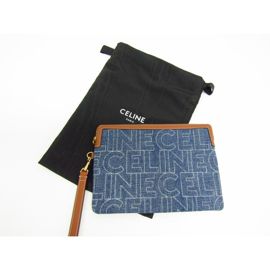 CELINE（セリーヌ） スモールデニムポーチ クラッチバッグ セリーヌ