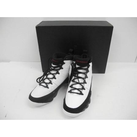 《メンズ靴》NIKE ナイキ AIR JORDAN 9 RETRO 302370-112 ブラック/レッド/ホワイト 27.5ｃｍ【中古】｜thrift-webshop