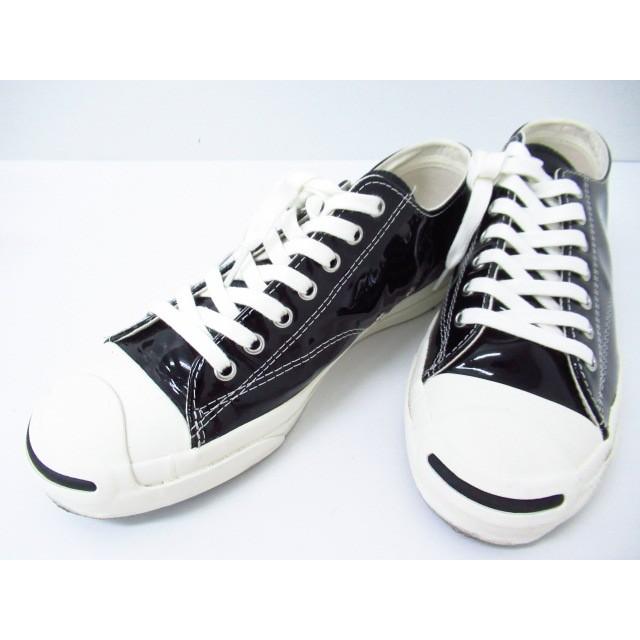 Converse コンバース Jack Purcell ジャックパーセル 1cl536 Ret Enamel Black レザー 黒 Size 26 5cm Sh46 N 144 Sh46 04 スリフト 通販 Yahoo ショッピング