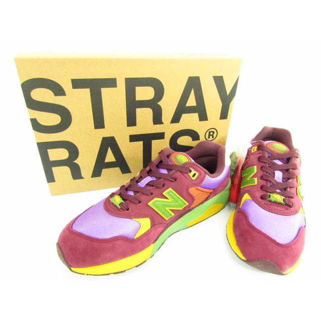 New Balance Stray Rats × ニューバランス 580 ”Burgundy” スニーカー  