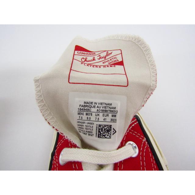CONVERSE 美品 CHUCK 70 OX ENAMEL RED / 164949C SIZE:7.5 CONVERSE 美品 CHUCK 70 OX ENAMEL RED / 164949C SIZE:7.5