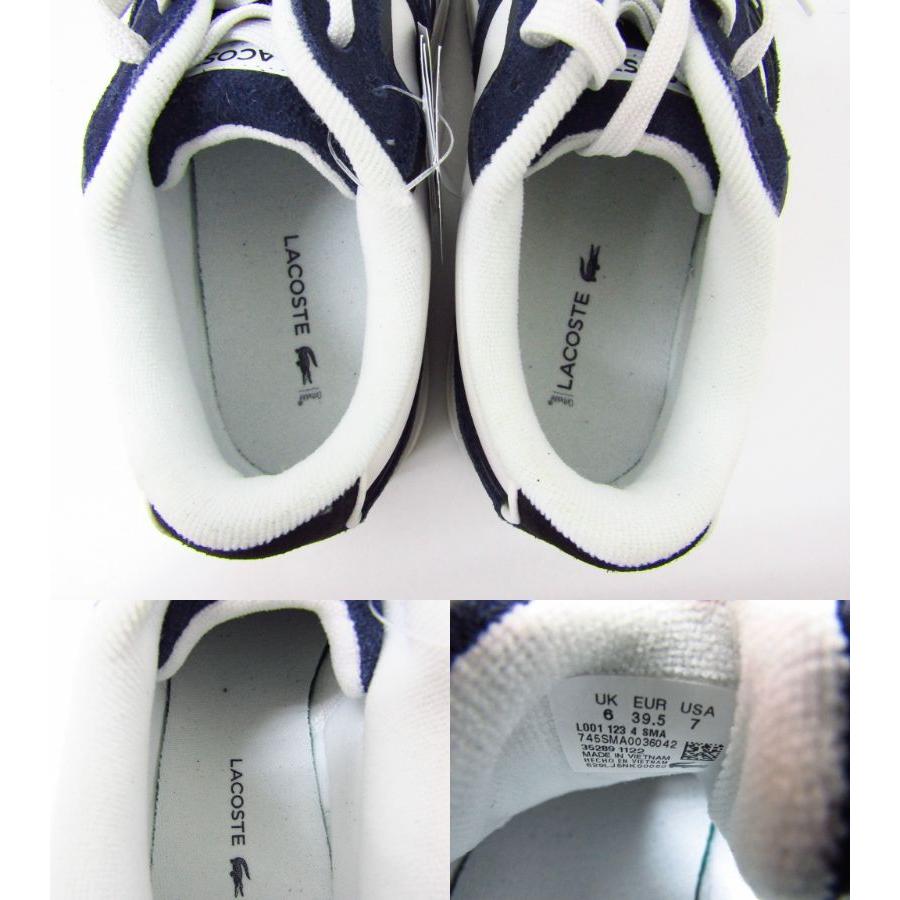 LACOSTE ローカットスニーカー / WHITE × NAVY / ラコステ SIZE:US7  スニーカー 靴 ≡SH6787｜thrift-webshop｜05