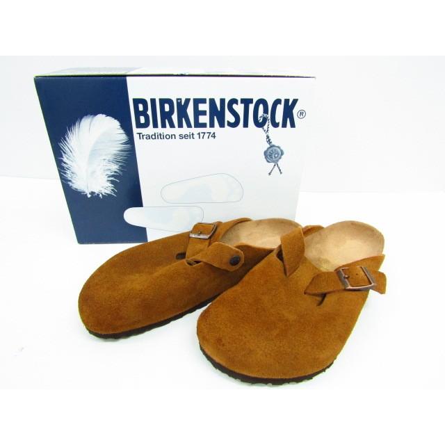 メンズサンダル》BIRKENSTOCK ビルケンシュトック スエード ブラウン 