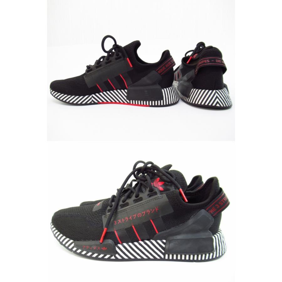 adidas アディダス NMD R1 V2 Dazzle Camo Black スニーカー 靴 SIZE:26.5cm FY2104 ▼SH5345｜thrift-webshop｜03