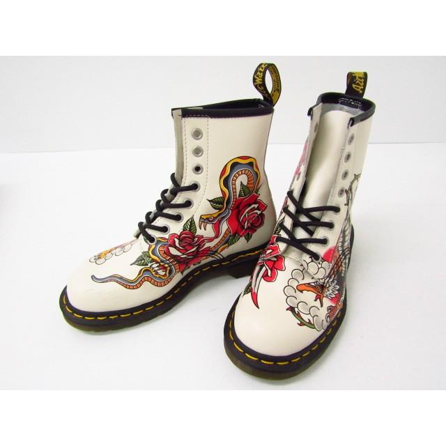 Dr.Martens ドクターマーチン × GREZ タトゥープリント 8ホールブーツ