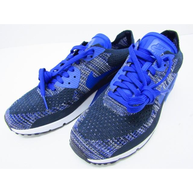 NIKE AIR MAX 90 ULTRA 2.0 FLYKNIT 875943-400 ブルー 青 SIZE:27.0cm｜thrift-webshop｜02