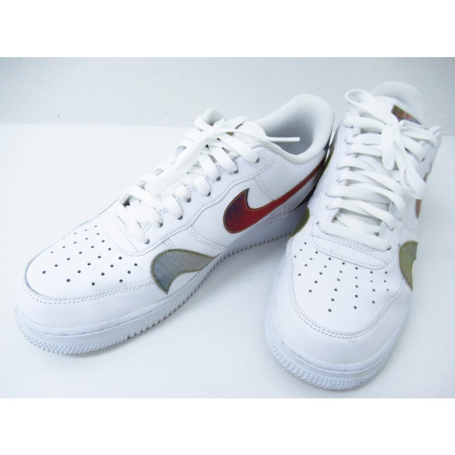 NIKE AIR FORCE 1 07 LV8 ナイキ エアフォース スニーカー 靴 ホワイト マルチカラー 虹色 レインボー CK7214-101 SIZE:27.5cm ▼SH4877｜thrift-webshop