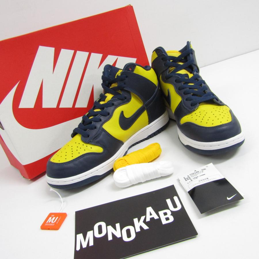 ダンク（NIKE） NIKE DUNK HIGH SP ”MICHIGAN”/CZ8149-700 SIZE:27.5cm 