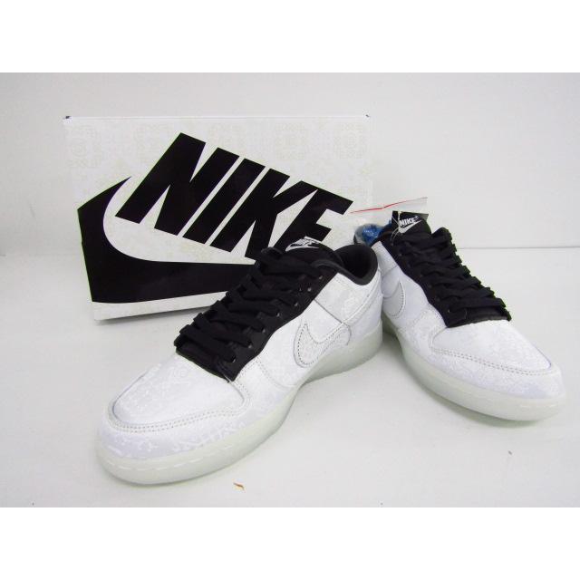 NIKE 美品 CLOT × FRAGMENT DUNK LOW SP BLACK AND WHITE / FN0315-110 