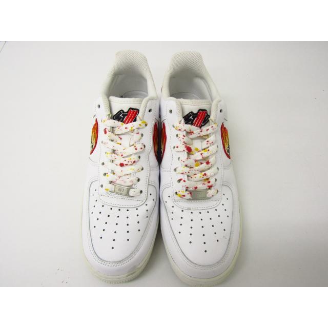 NIKE BURNING SKULL AIR FORCE 1 1WHITE CUSTOM SNEAKE SIZE:27.5cm スニーカー 靴 ナイキ ⊥SH6744｜thrift-webshop｜02