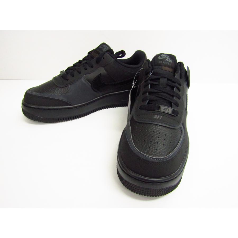 靴 NIKE AIR FORCE 1 SHADOW FB7582-001 WMNS) Nike Air Force 1 Low Shadow 'Triple Black' FB7582-001