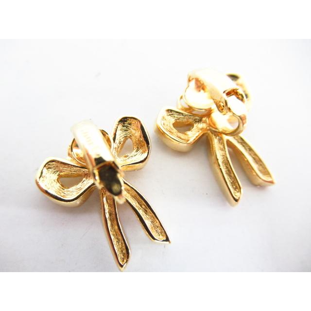 Dior ディオール ヴィンテージ リボン イヤリング ▽AC18604 : n-151  