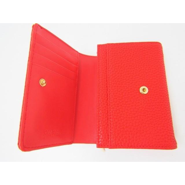 Folli Follie（フォリフォリ） 2つ折り財布 レッド 赤 (小銭入れあり