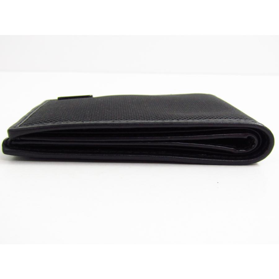 未使用マイケルコース★2つ折りスモールウォレット 折財布 シグネチャーPVC 黒 MICHAEL KORS（マイケルコース） 2つ折り財布 ブラック (小銭入れなし