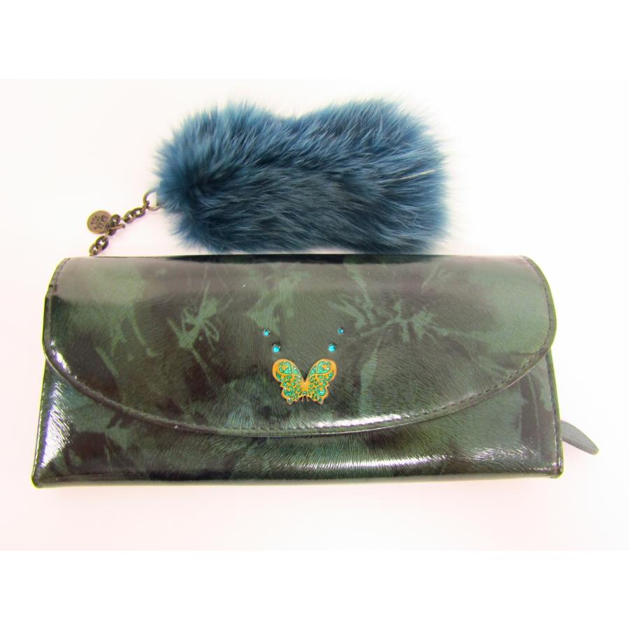ANNA SUI アナスイ　チュール×ファー　パフスリーブ　羽織り ANNA SUI NYC モンスターファー ミニ ショルダｰバッグ PURPLE 23FA-I