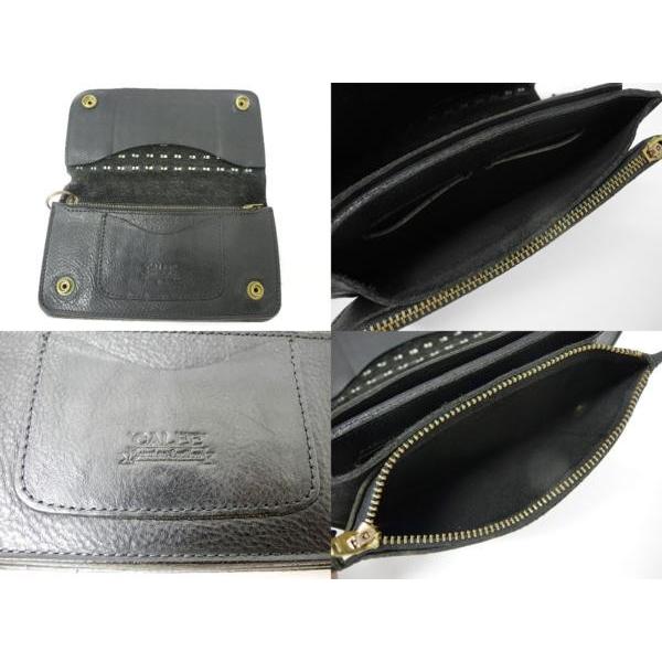 CALEE 《革製品 / 財布》CALEE キャリー スタッズ レザーロング CALEE 《革製品 / 財布》CALEE キャリー スタッズ レザーロング