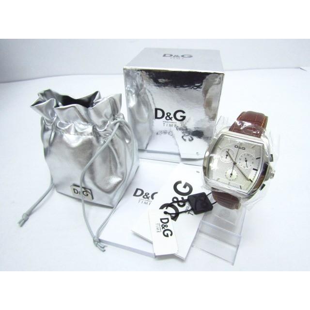 未使用 D&G DOLCE & GABBANA ドルチェ&ガッバーナ TIME クロノグラフ クォーツ腕時計｜thrift-webshop