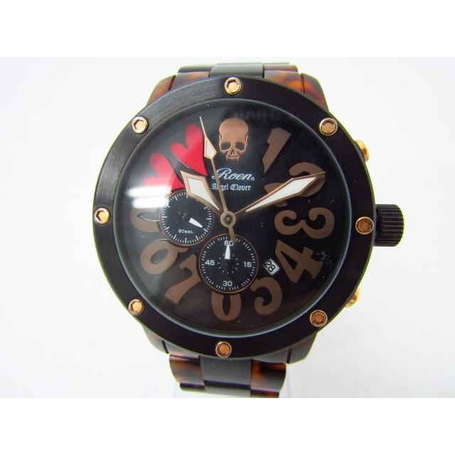 Roen ロエン Angel Clover Es43 クロノグラフ クォーツ腕時計 N 155 Ac 07 スリフト 通販 Yahoo ショッピング