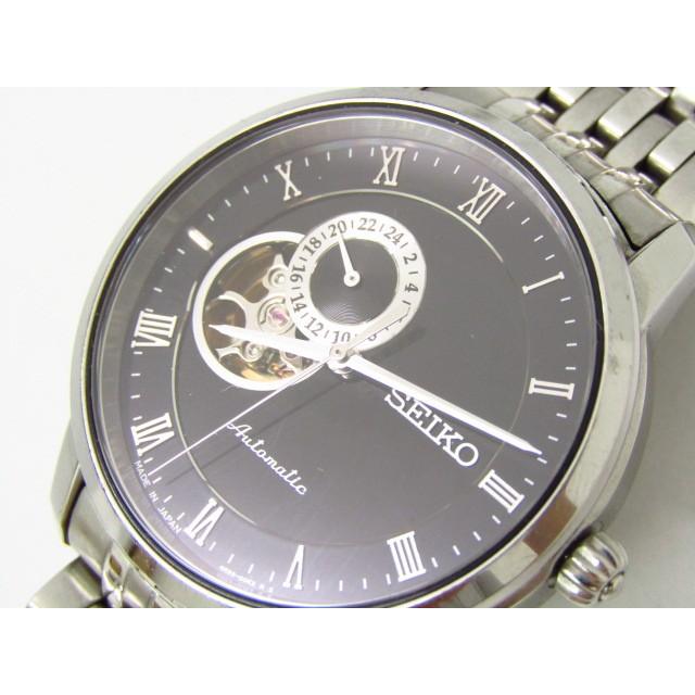 SEIKO セイコー プレサージュ オープンハート 4R39-00M0 自動巻き腕時計♪AC17189