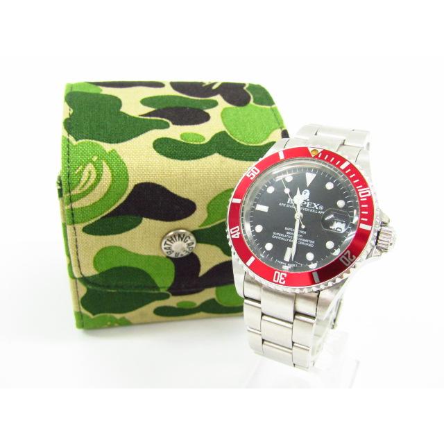 A BATHING APE ア・ベイシングエイプ BAPEX サルマリーナ 銀 赤 白  