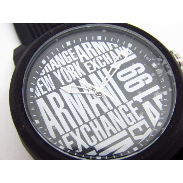 ARMANI EXCHANGE アルマーニエクスチェンジ AX1443 クォーツ腕時計 ブラック ラバー♪AC20298｜thrift-webshop｜07