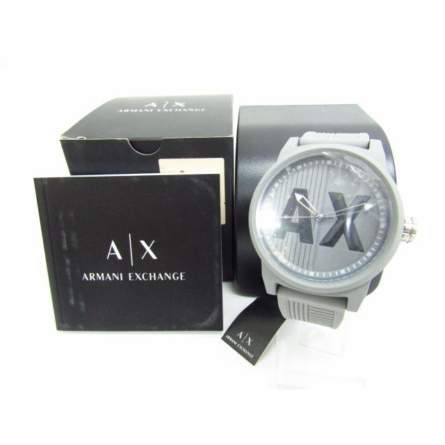 ARMANI EXCHANGE アルマーニエクスチェンジ AX1452 クォーツ腕時計 グレー ラバー♪AC20299｜thrift-webshop