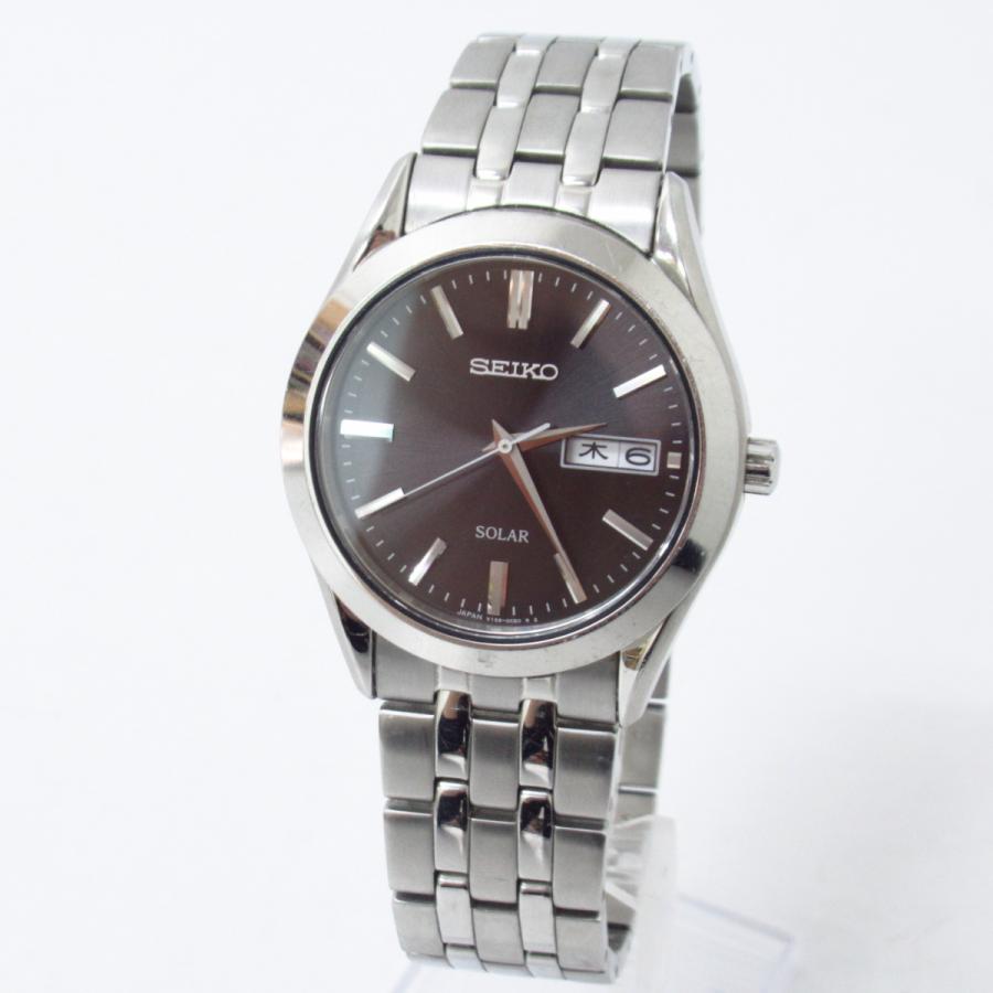 SEIKO セイコー V158-0AZ0 ソーラー 腕時計 ▽AC21702 SEIKO セイコー V158-0AZ0 ソーラー 腕時計 ▽AC21702