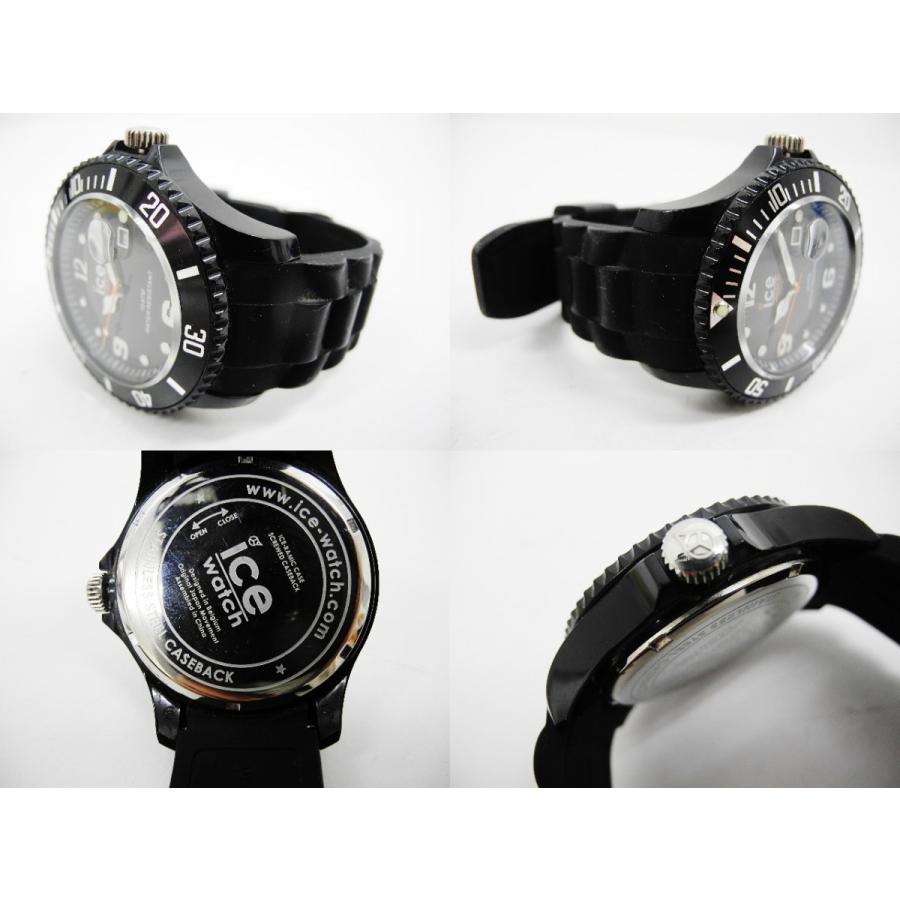 《腕時計》ice watch メンズ アナログ 腕時計 ブラック/黒【中古】｜thrift-webshop｜04