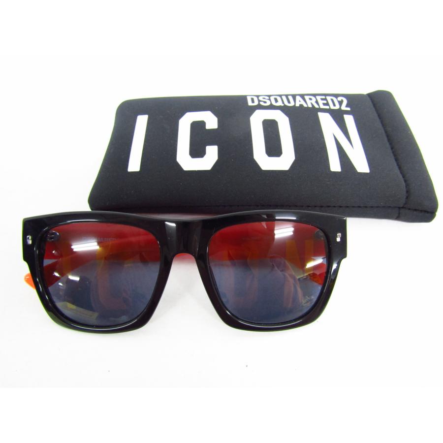 【DSQUARED2ディースクエアード】ICON サングラスPinkピンク黒 DSQUARED2 ICON ディースクエアード サングラス ケース付き ▽AC26726