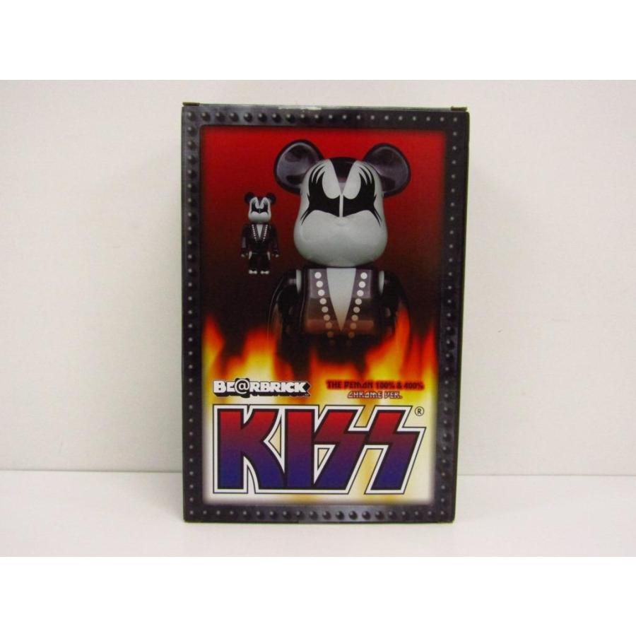 フィギュア BE@RBRICK KISS CHROME Ver. 100% & 400% BE@RBRICK 未開封品 ベアブリック KISS THE DEMAN 100％ & 400