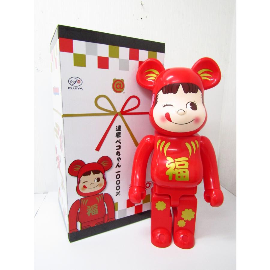 BE@RBRICK メディコムトイ ベアブリック 達磨 ペコちゃん 1000% 箱付き