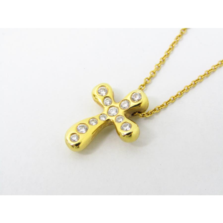 TIFFANY&Co. ティファニー クロス ネックレス 750 K18 TIFFANY&Co. ティファニー クロス ネックレス 750 K18
