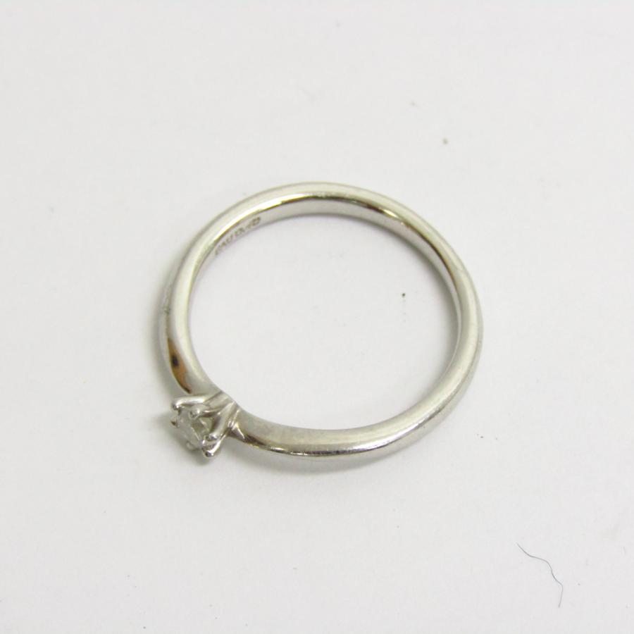 4℃ Pt950 プラチナ 指輪 リング 1Pダイヤ 7号 総重量:約2.6g 4℃ Pt950 プラチナ 指輪 リング 1Pダイヤ 7号 総重量:約2.6g