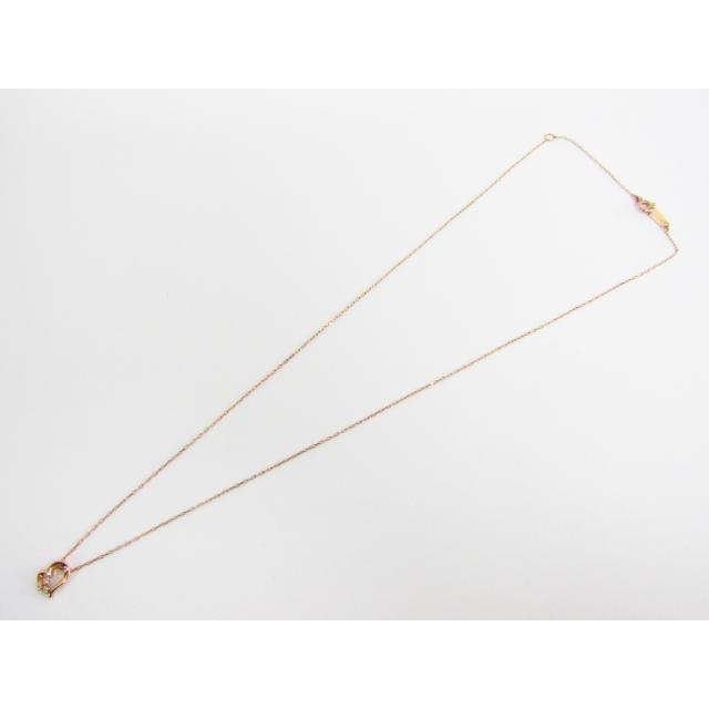 4℃（ヨンドシー） canal4°C K10 ピンクゴールド ハート ネックレス 約