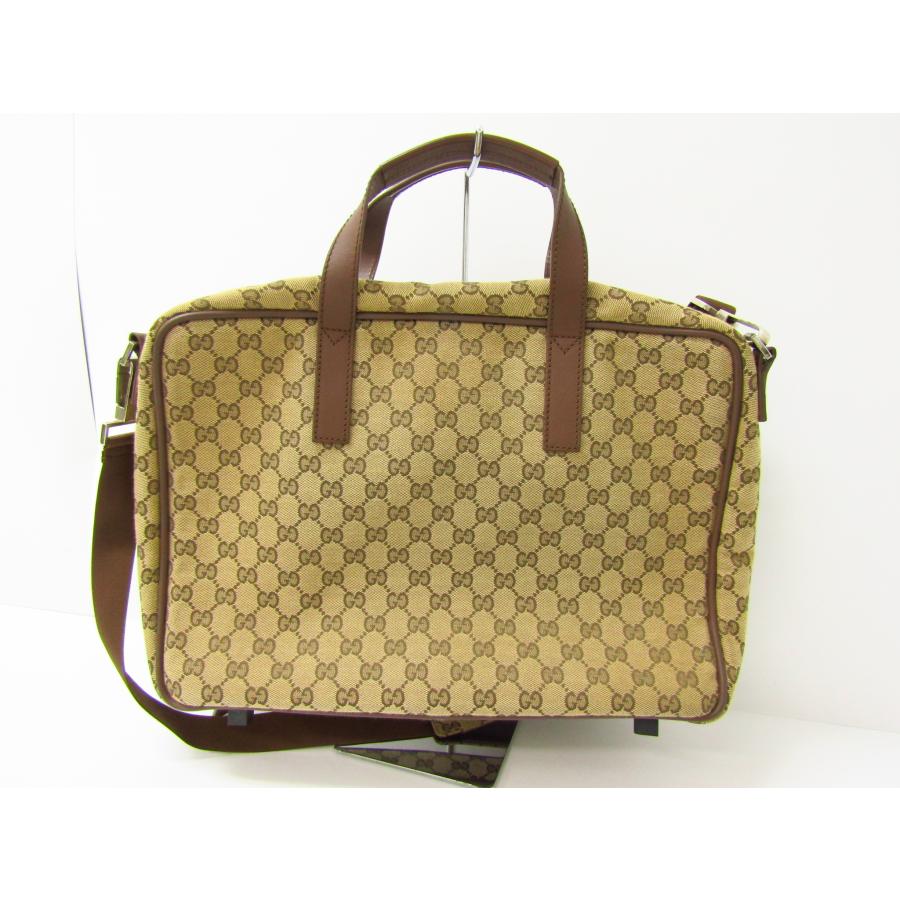 GUCCI グッチ GGキャンバス 2way ブリーフケース 019-0406 ▼SB5177｜thrift-webshop｜02