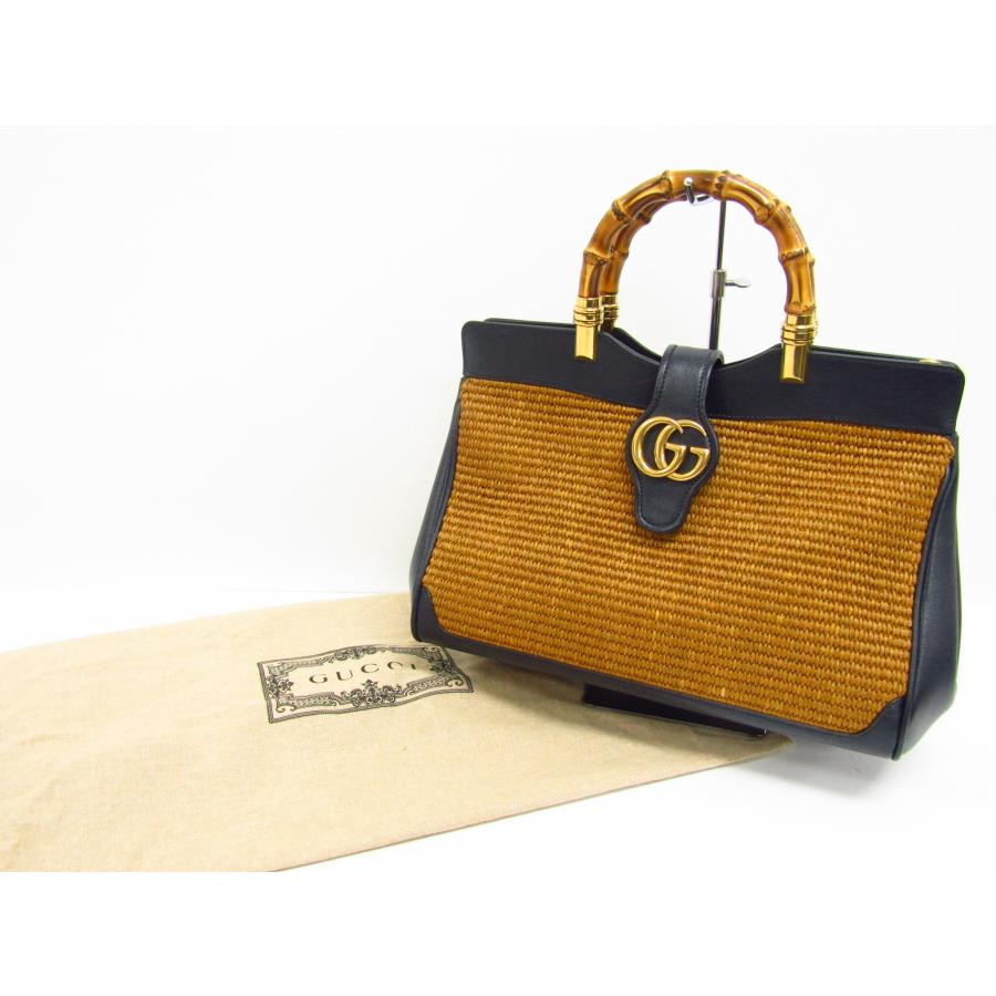 GUCCI グッチ バンブー トップハンドル 2way バッグ ▽SB5624