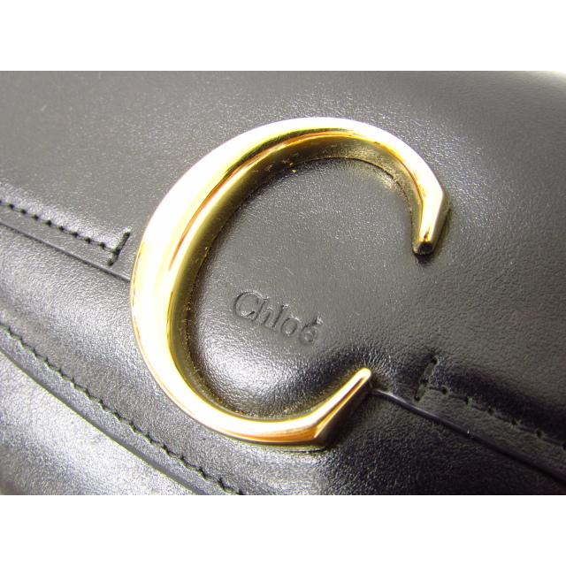Chloe C クロエ クロエC 2つ折り長財布 ブラック (小銭入れあり
