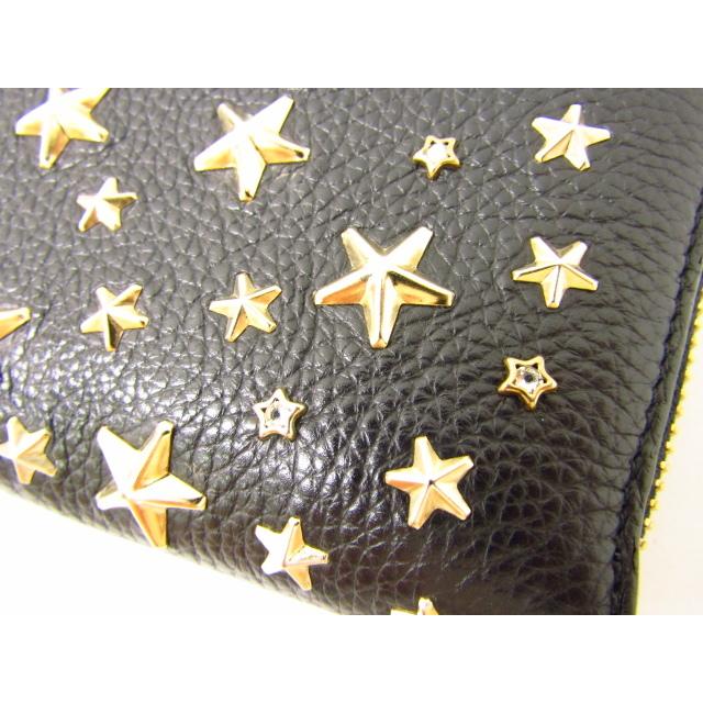 ジミーチュウ★スタースタッズウォレット★ラウンドジップ長財布 JIMMY CHOO（ジミーチュウ） 財布 長財布 ラウンドファスナー スタッズ