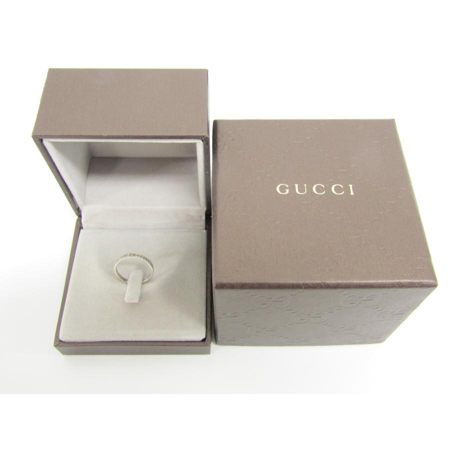 GUCCI（グッチ） インフィニティ ダイヤリング 指輪 K18WG 約8号 