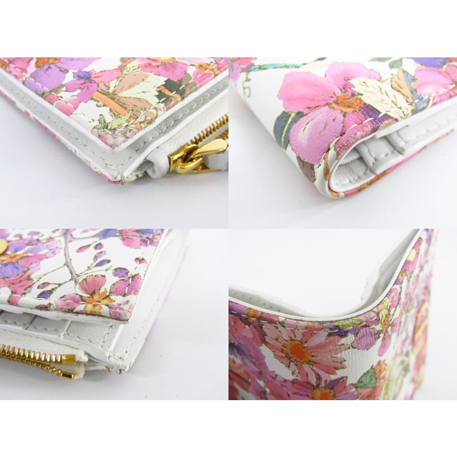 Christian Dior ディオール ダリア ウォレット 花柄 2つ折り財布 Christian Dior ディオール ダリア ウォレット 花柄 2つ折り財布