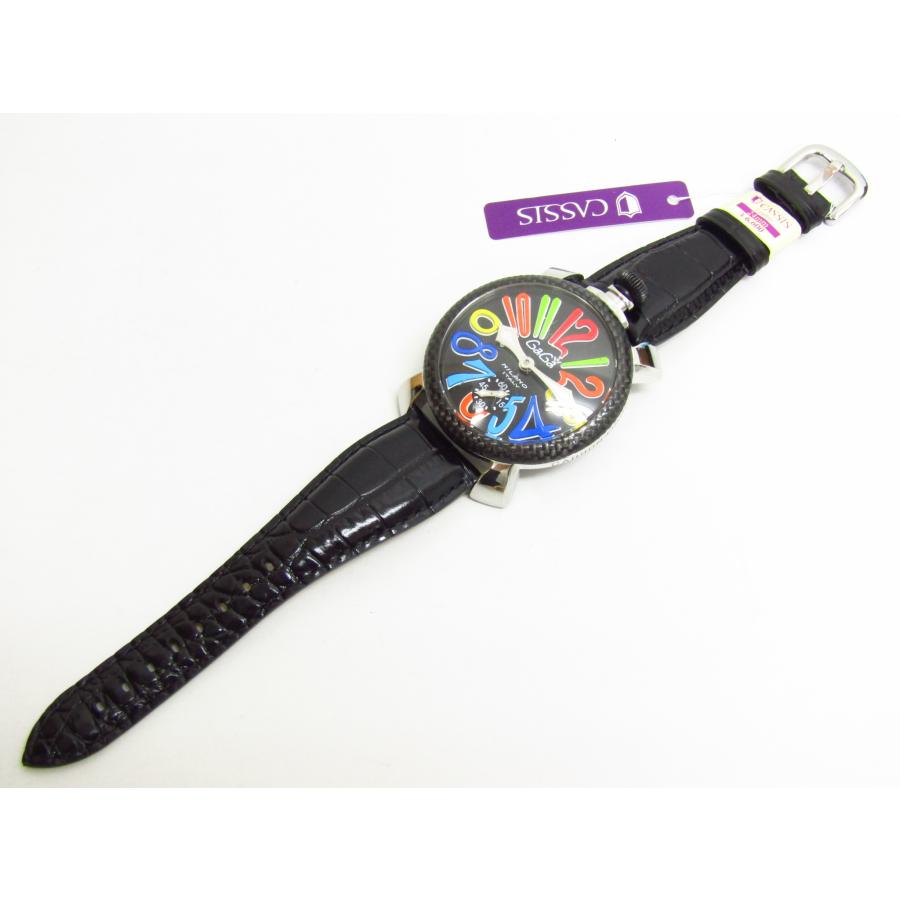 GaGa MILANO ガガミラノ マヌアーレ 48MM カーボン 5015S 手巻き