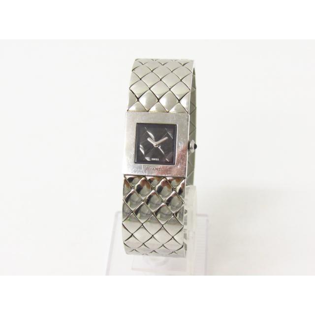 マトラッセ CHANEL シャネル スクエア レディース クォーツ 腕時計  