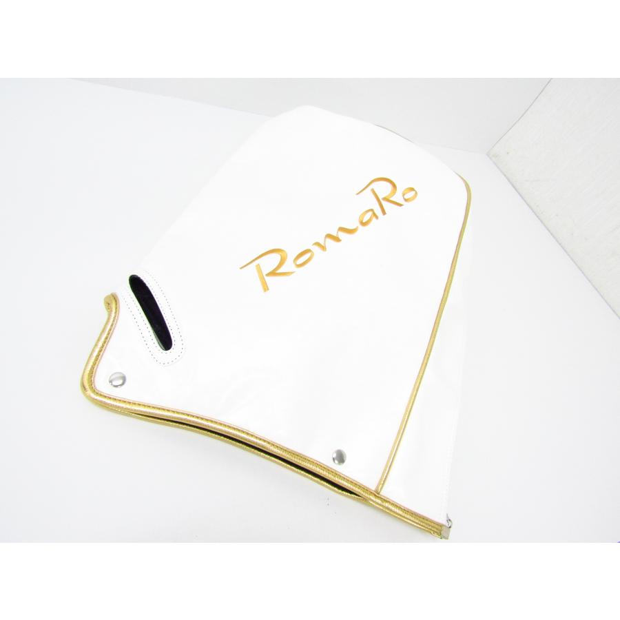 RomaRo キャディバッグ パーライズシリーズ 9.5型 ホワイト/ゴールド 